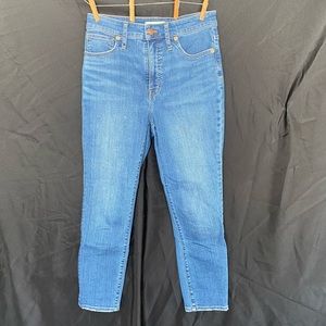 Madewell Curvy High Rise Skinny Crop 27 EUC